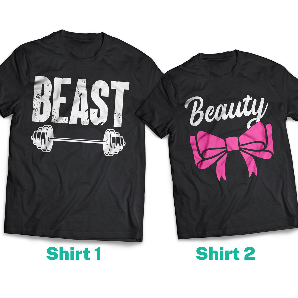 Beauty and Beast Couple Shirt