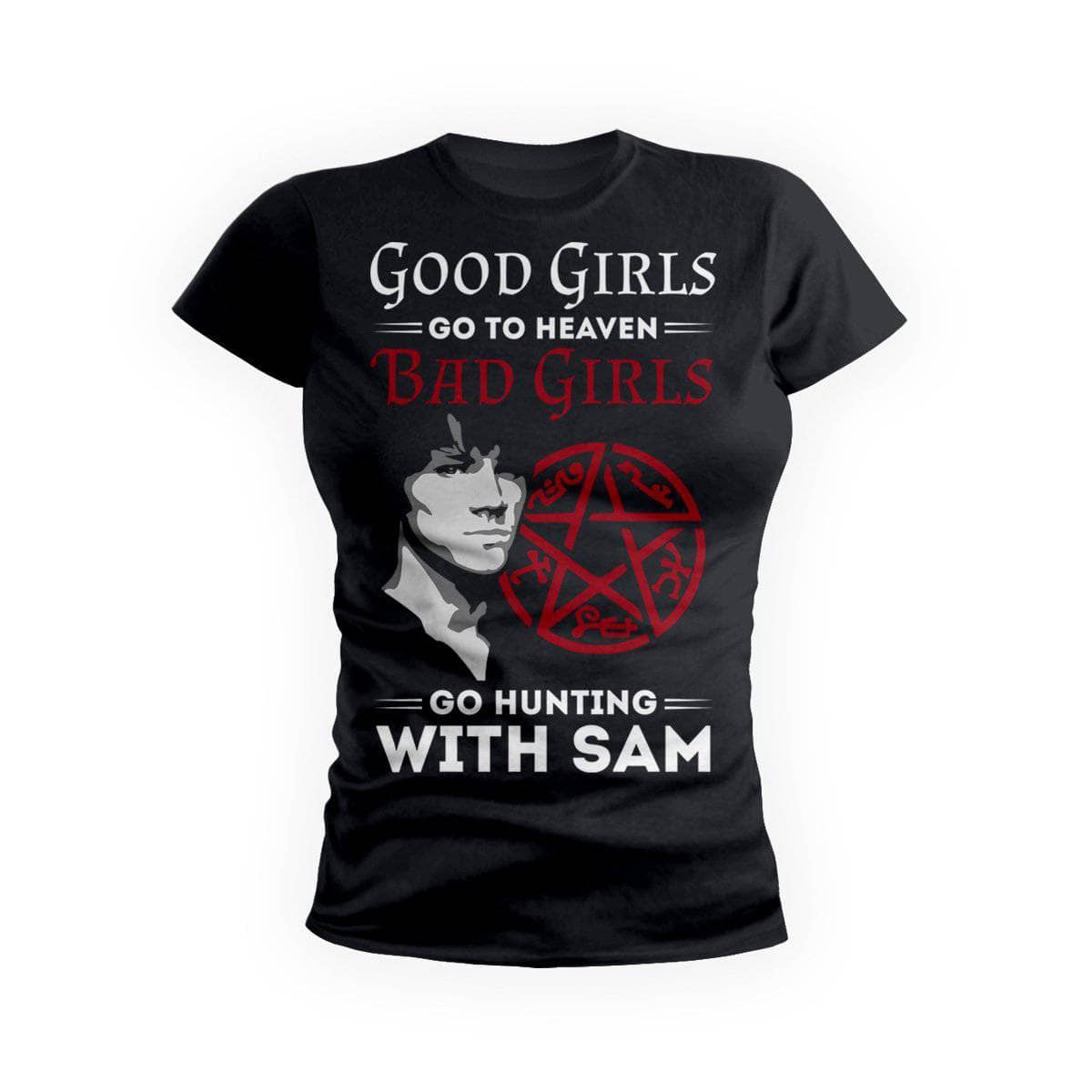 Bad Girls Hunt With Sam Supernatural T-Shirt – GetShirtz