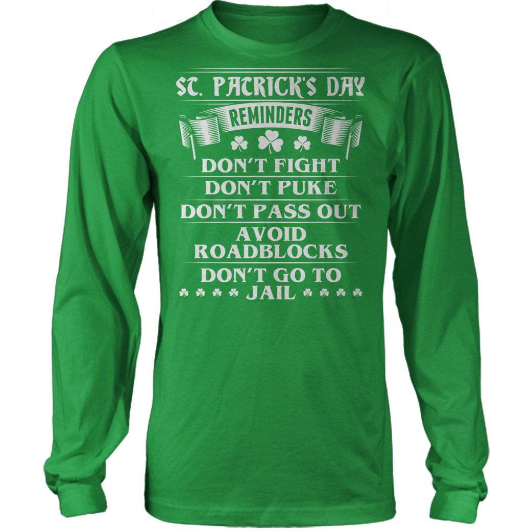 St Pats Reminders