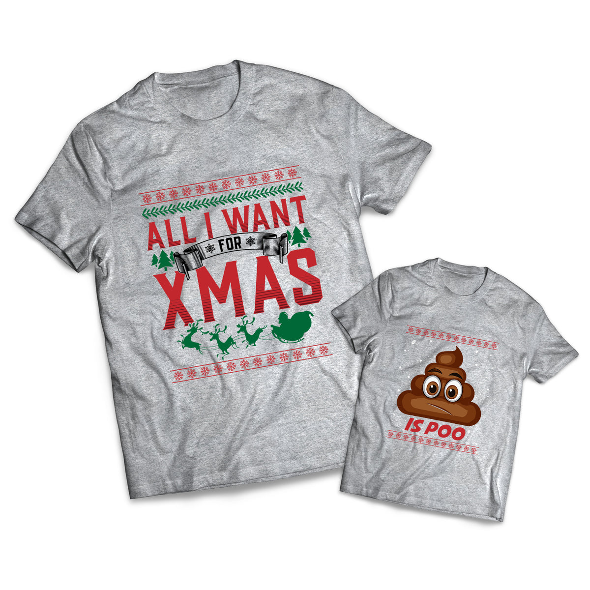 Christmas Poo Set - Christmas - Matching Shirts