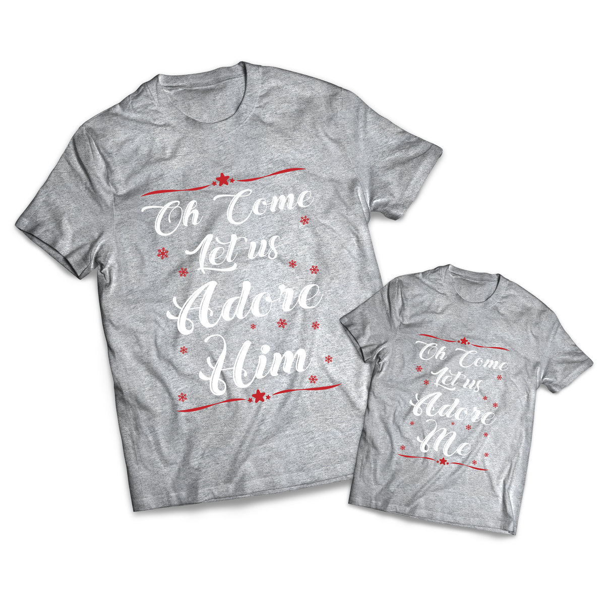 Come Let Us Adore Him Set - Christmas - Matching Shirts