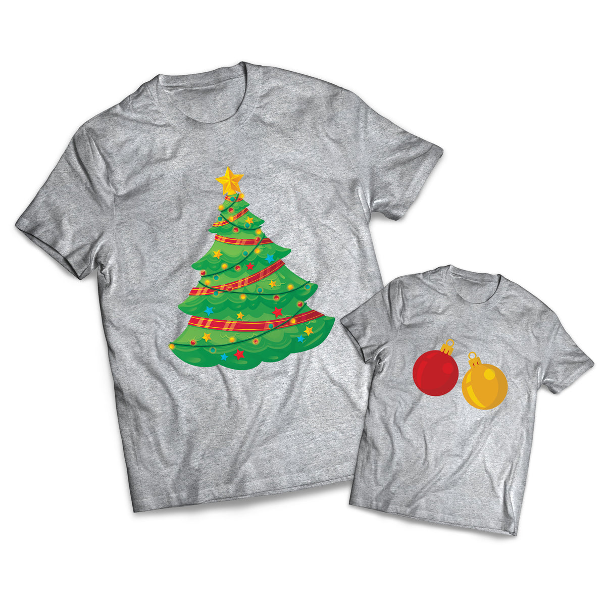 Tree And Decoration Set - Christmas - Matching Shirts
