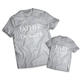 Father Of Dragons Set 2 - Game Of Thrones -  Matching Shirts