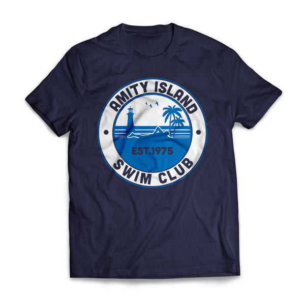 Jaws Orca Fishing Company Amity Island Navy Adult Tee T-Shirt - Small :  : Fashion