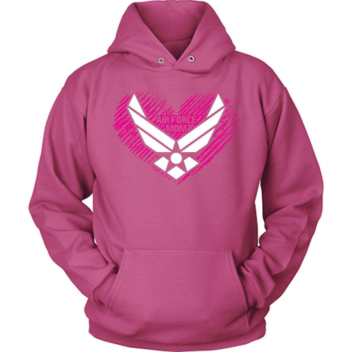 Air Force Mom Pink Heart