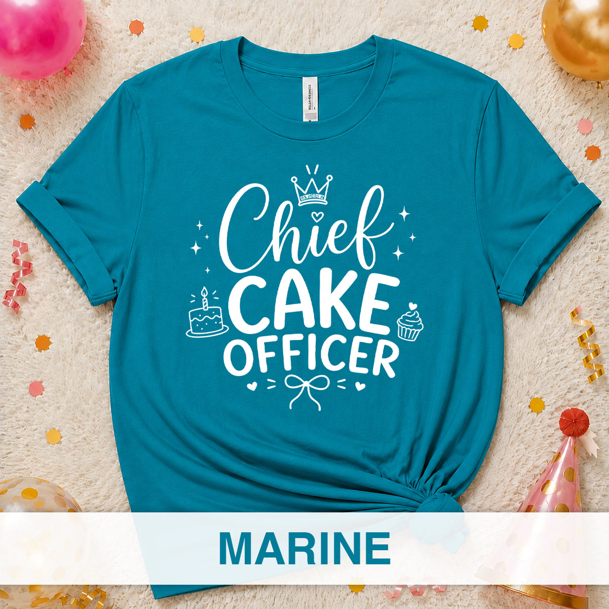 Chief Cake Officer - The Birthday Babe Crew Shirt