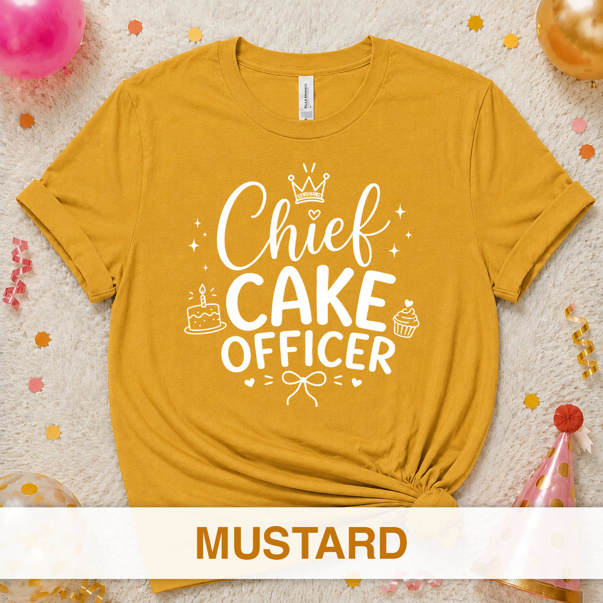 Chief Cake Officer - The Birthday Babe Crew Shirt