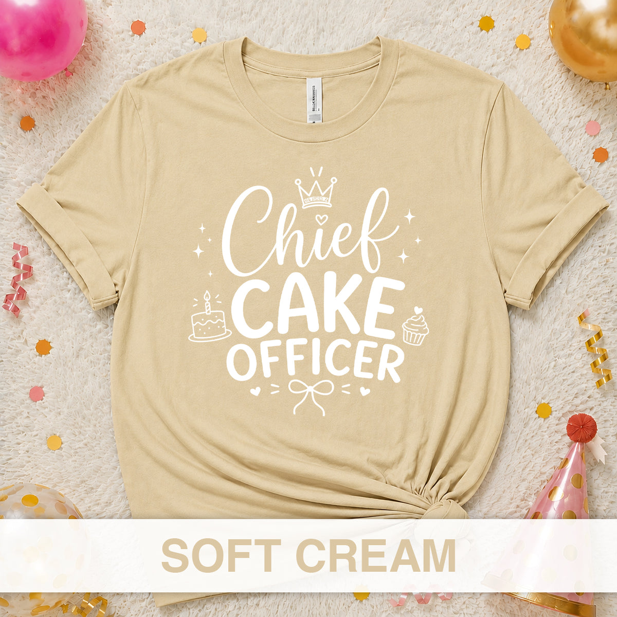 Chief Cake Officer - The Birthday Babe Crew Shirt