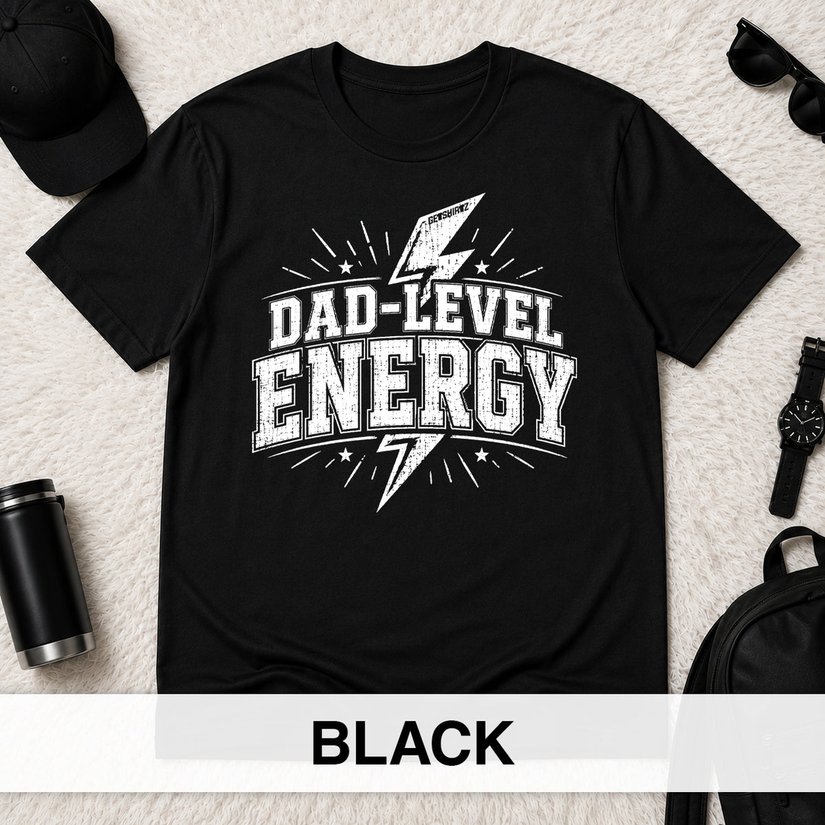 Dad-Level Energy - The Birthday Boss Crew Shirt