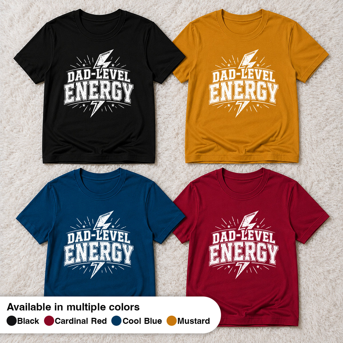 Dad-Level Energy - The Birthday Boss Crew Shirt