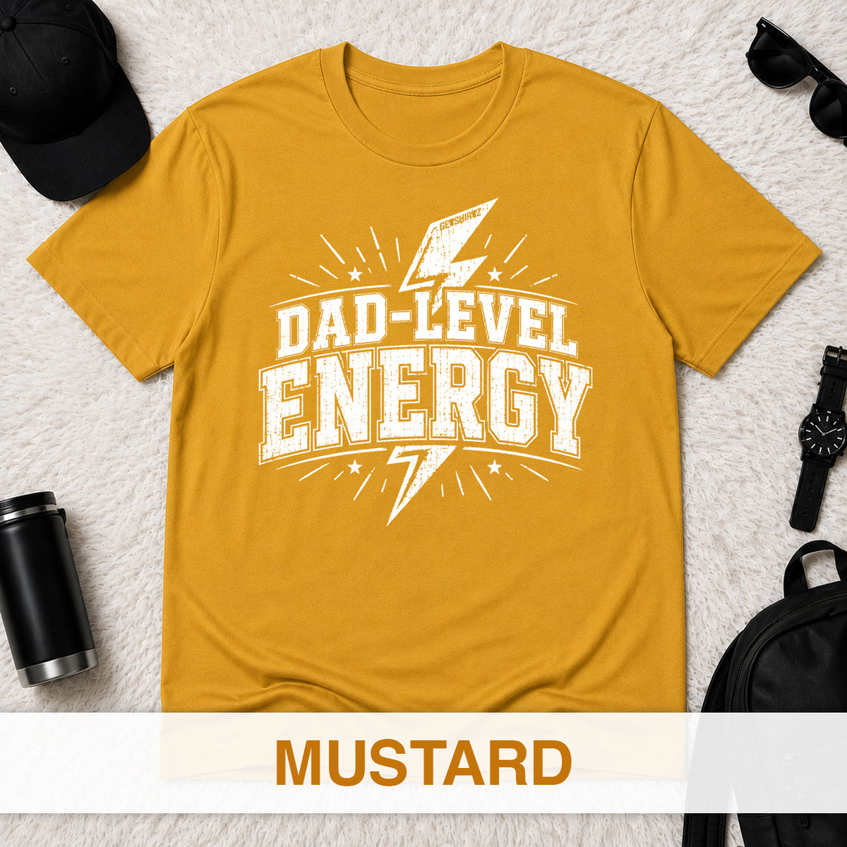 Dad-Level Energy - The Birthday Boss Crew Shirt
