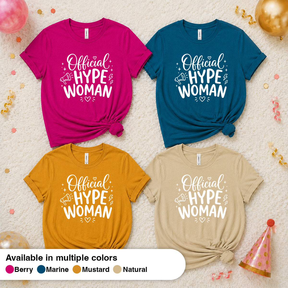 Official Hype Woman - The Birthday Babe Crew Shirt