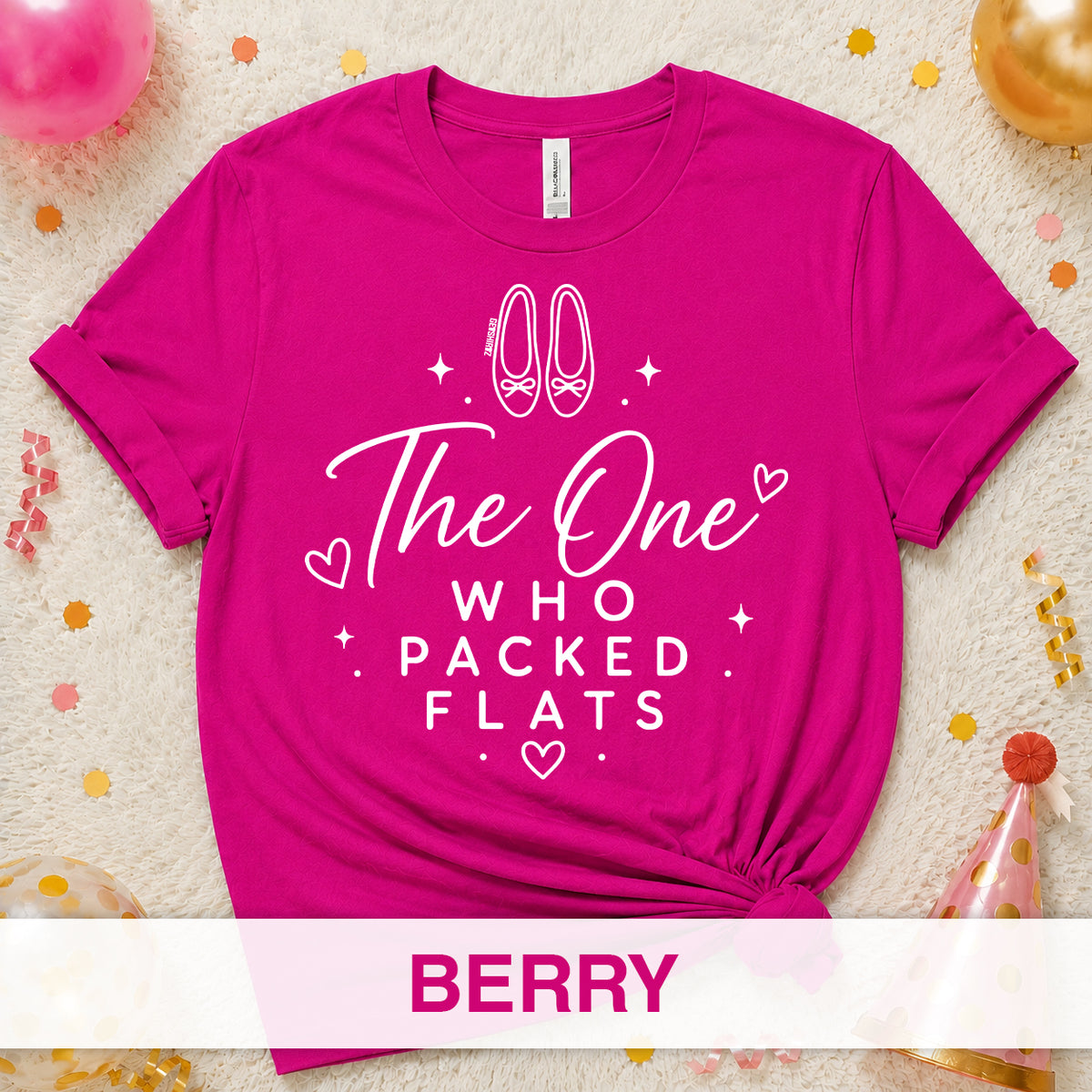 The One Who Packed Flats - The One With the Bride’s Friends Shirt