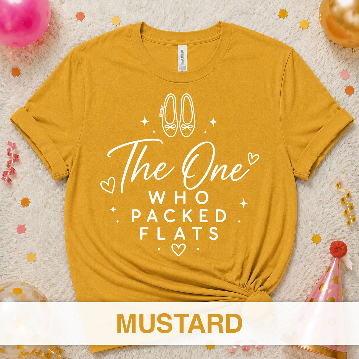 The One Who Packed Flats - The One With the Bride’s Friends Shirt
