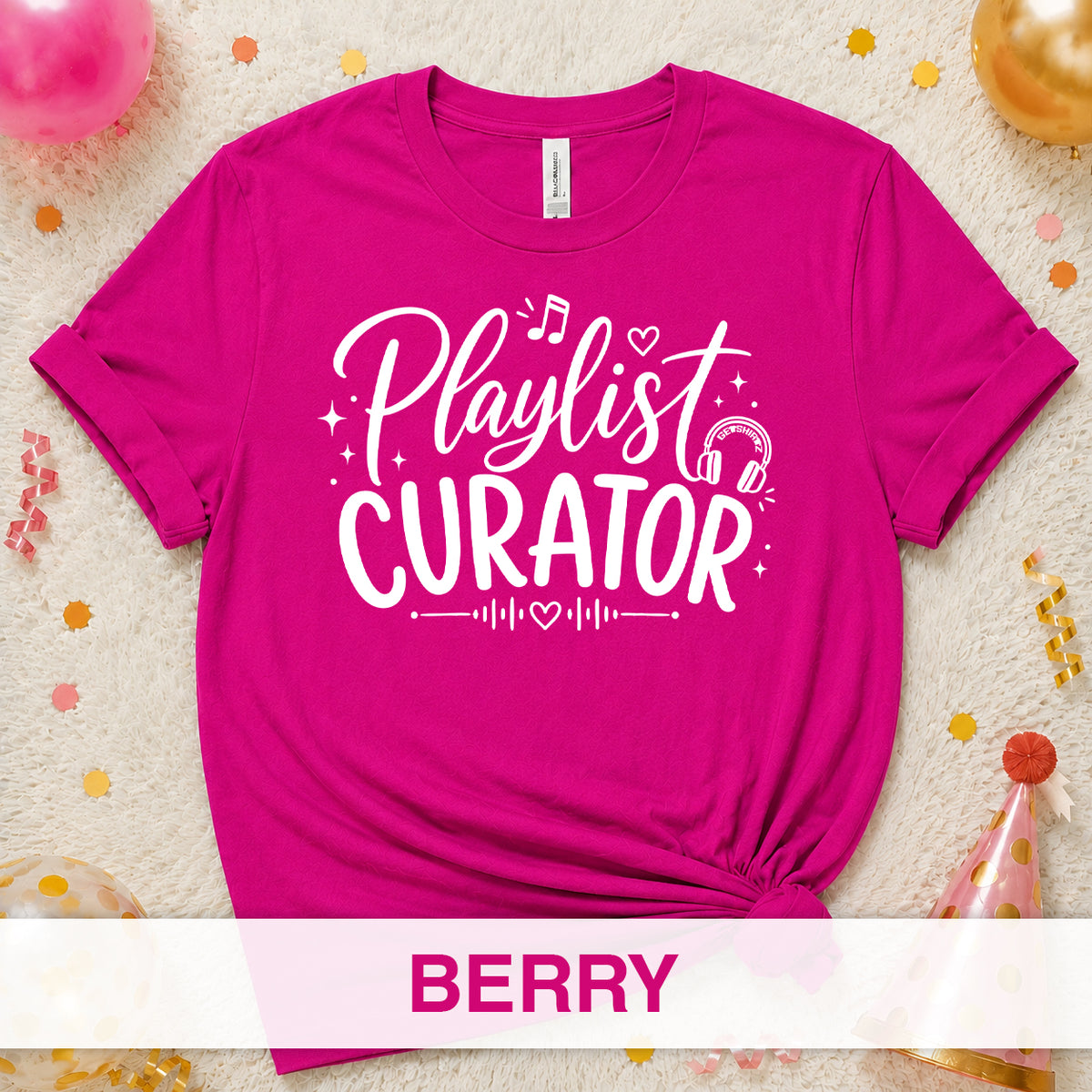 Playlist Curator - The Birthday Babe Crew Shirt