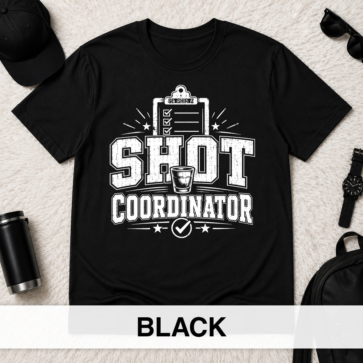 Shot Coordinator - The Birthday Boss Crew Shirt