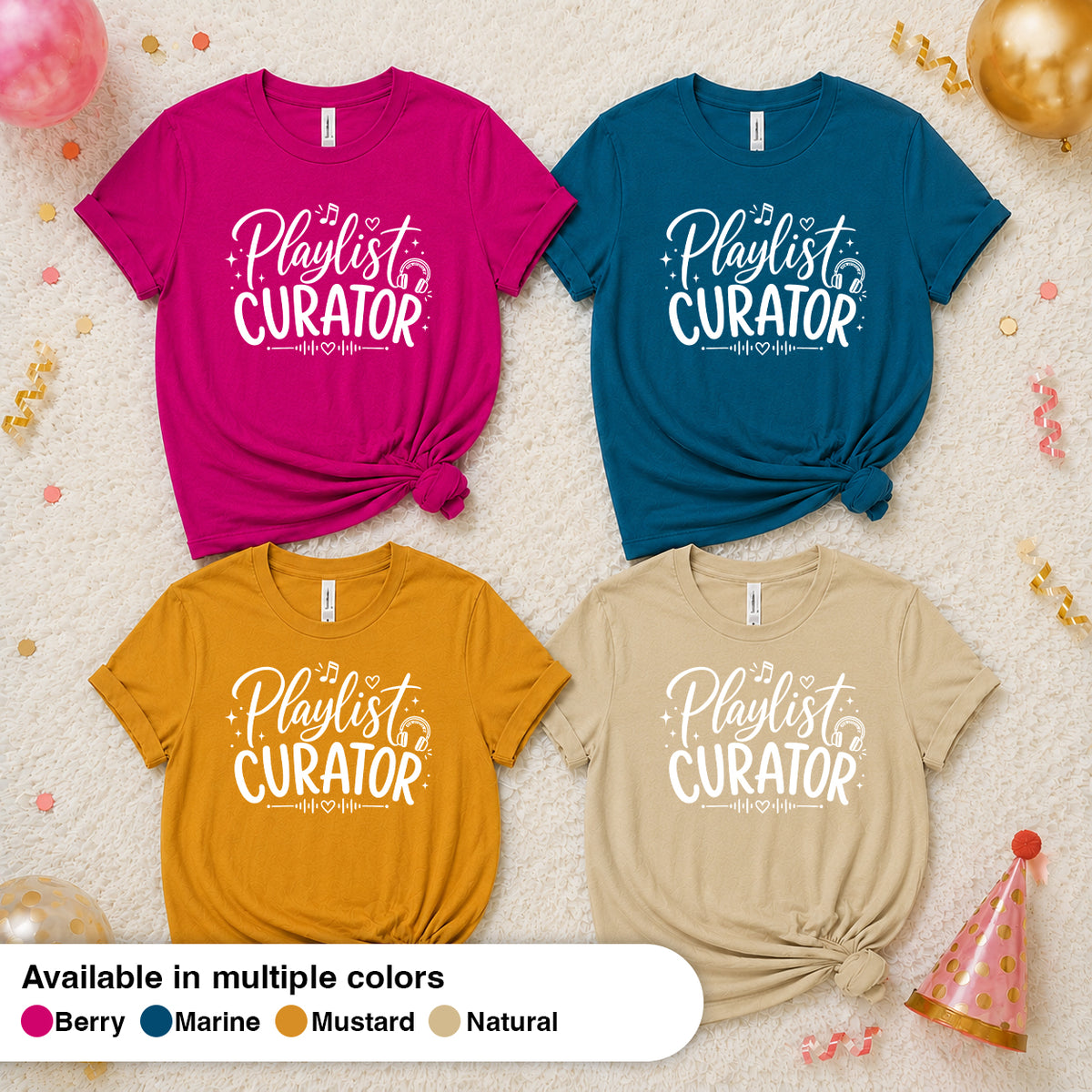 Playlist Curator - The Birthday Babe Crew Shirt
