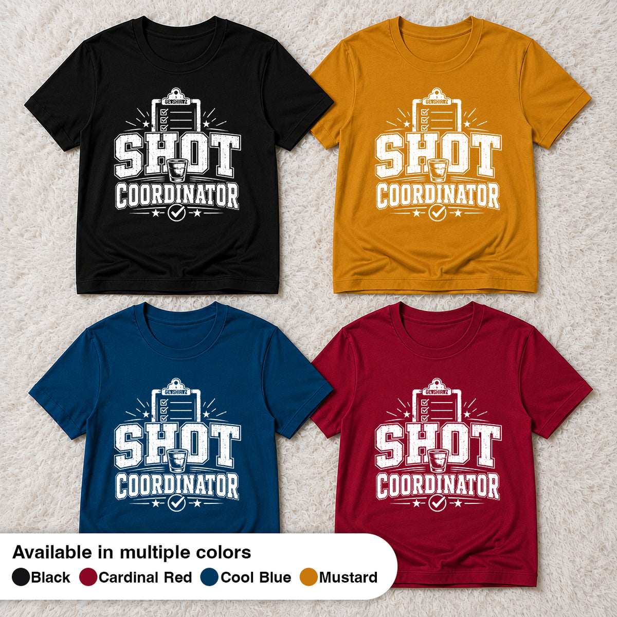 Shot Coordinator - The Birthday Boss Crew Shirt