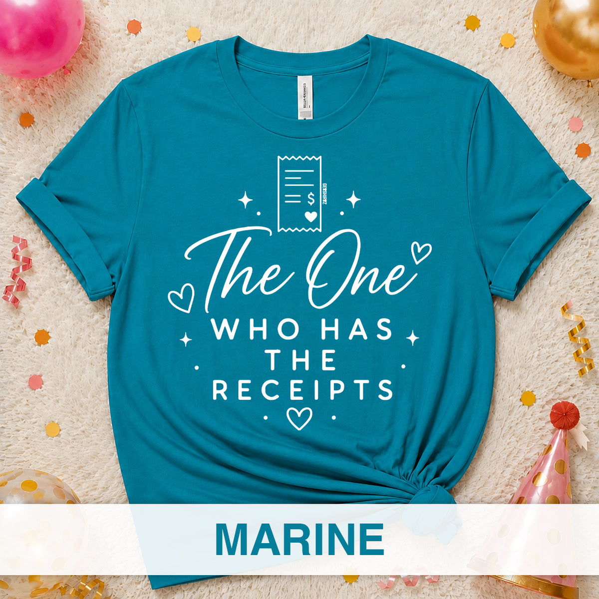 The One Who Has the Receipts - The One With the Bride’s Friends Shirt