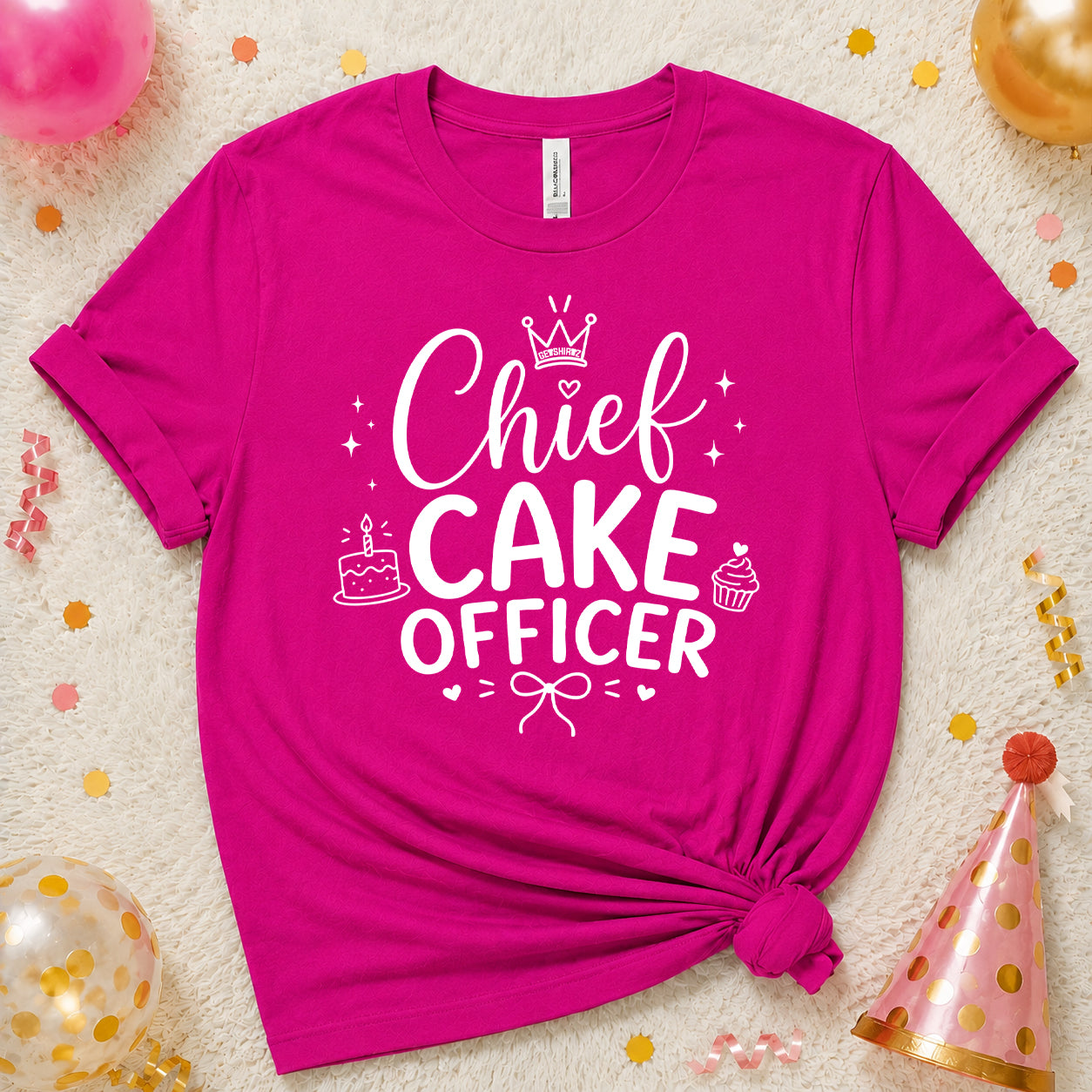 Chief Cake Officer - The Birthday Babe Crew Shirt