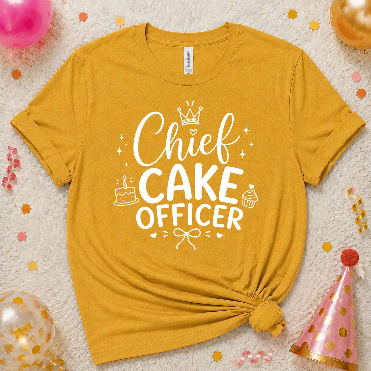Chief Cake Officer - The Birthday Babe Crew Shirt