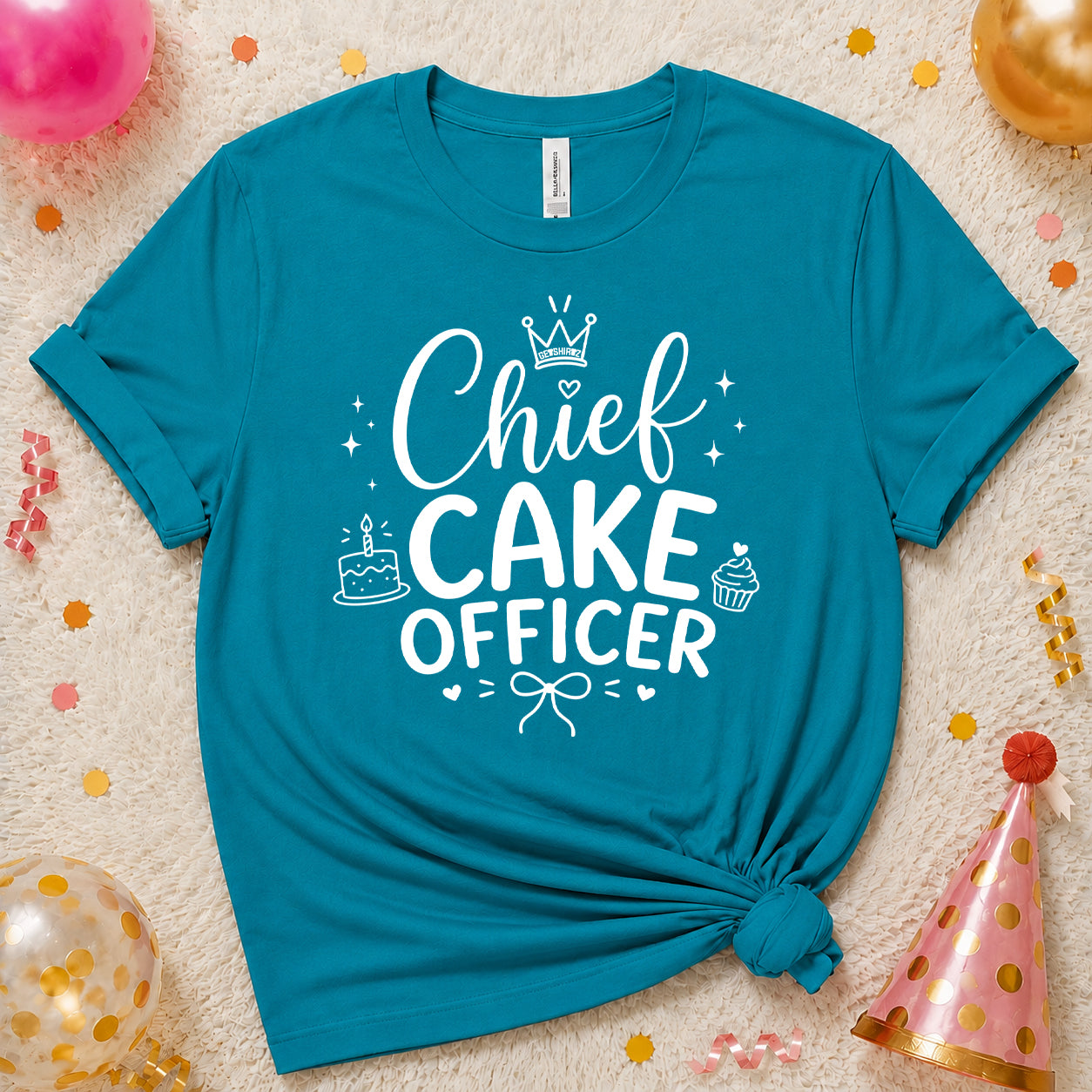 Chief Cake Officer - The Birthday Babe Crew Shirt