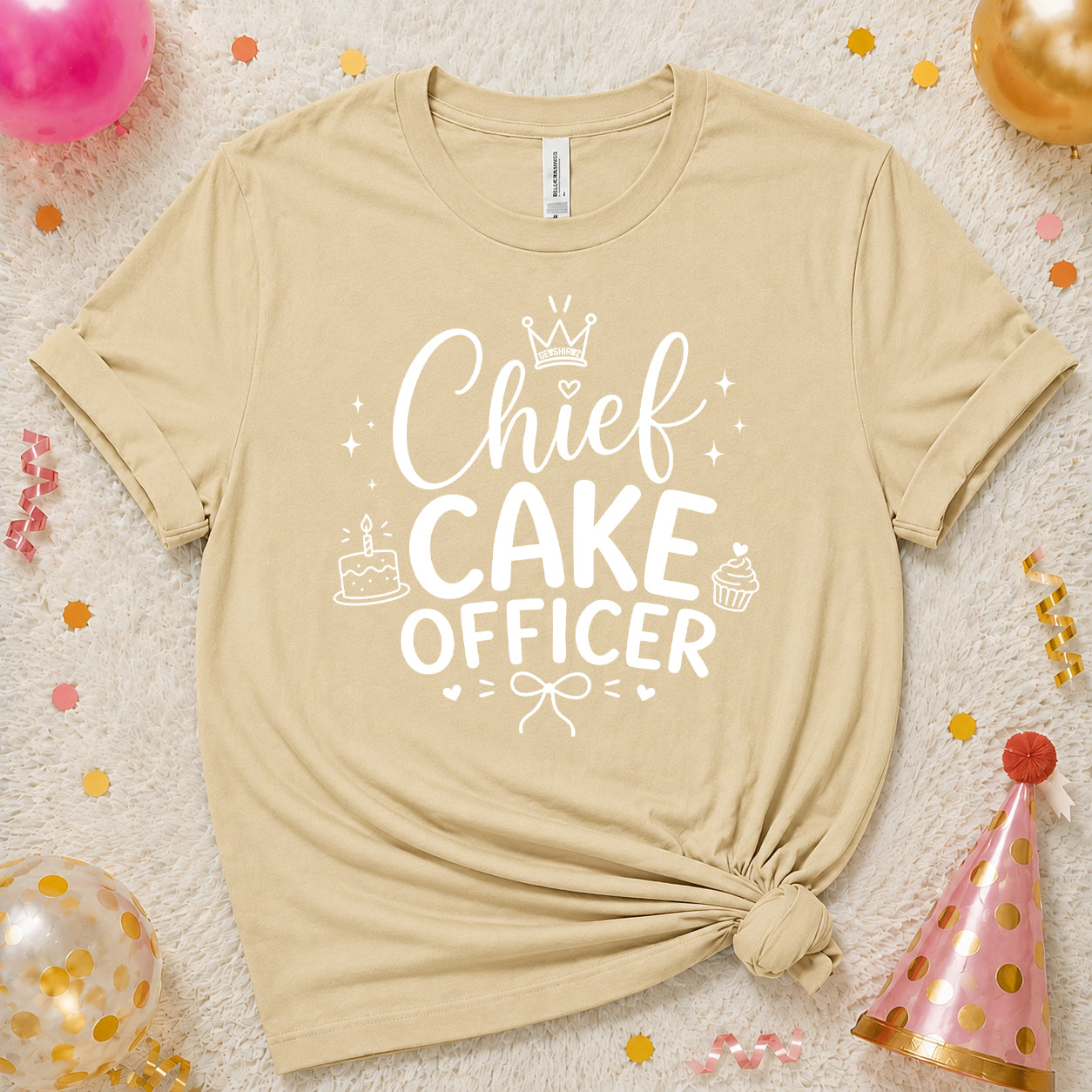 Chief Cake Officer - The Birthday Babe Crew Shirt