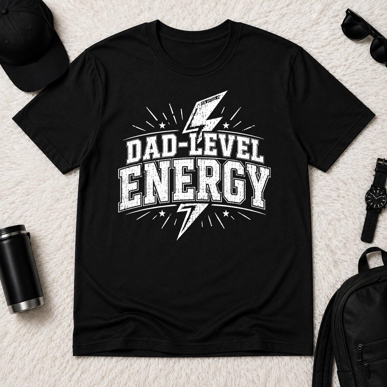 Dad-Level Energy - The Birthday Boss Crew Shirt
