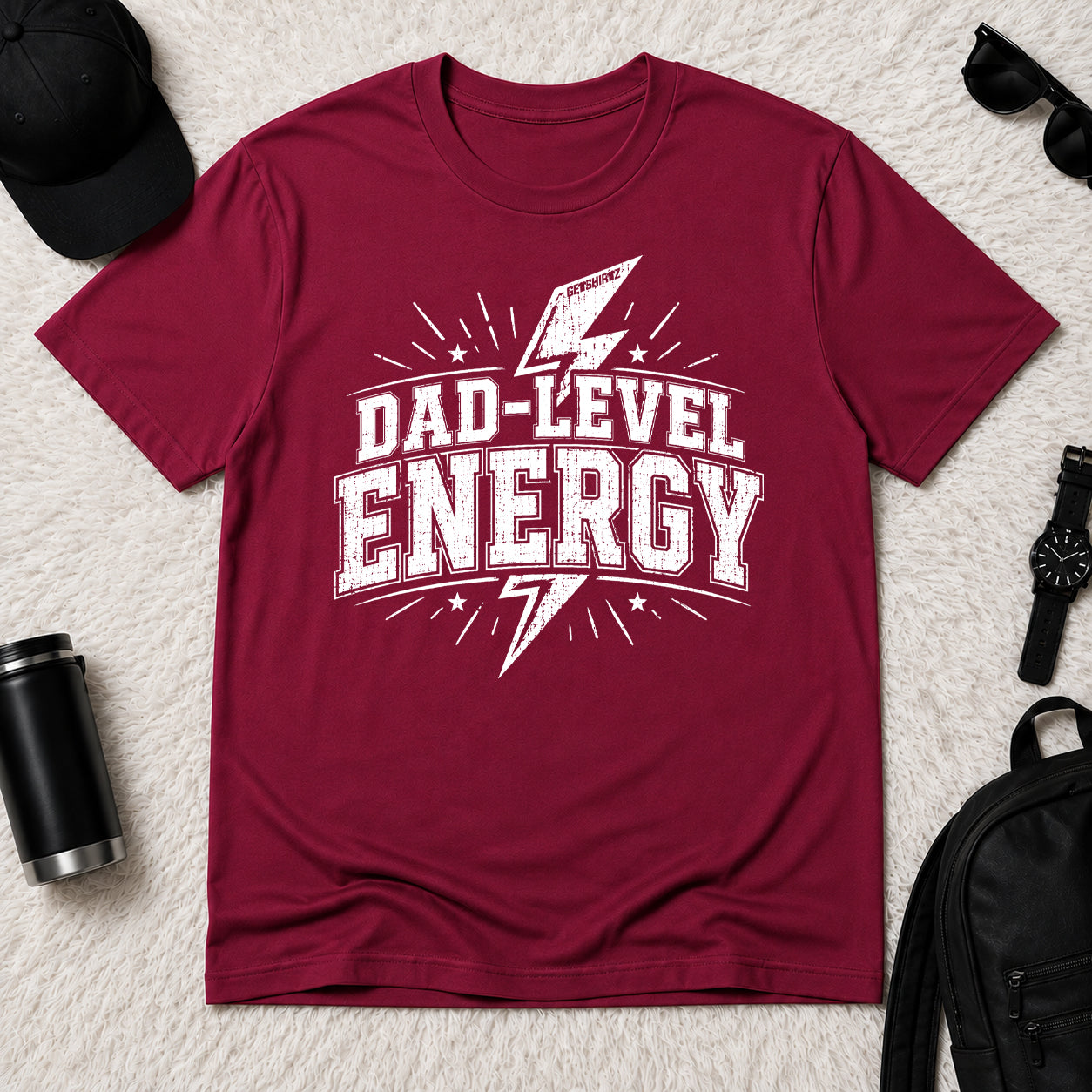 Dad-Level Energy - The Birthday Boss Crew Shirt