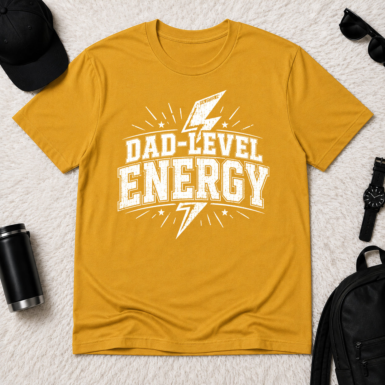 Dad-Level Energy - The Birthday Boss Crew Shirt