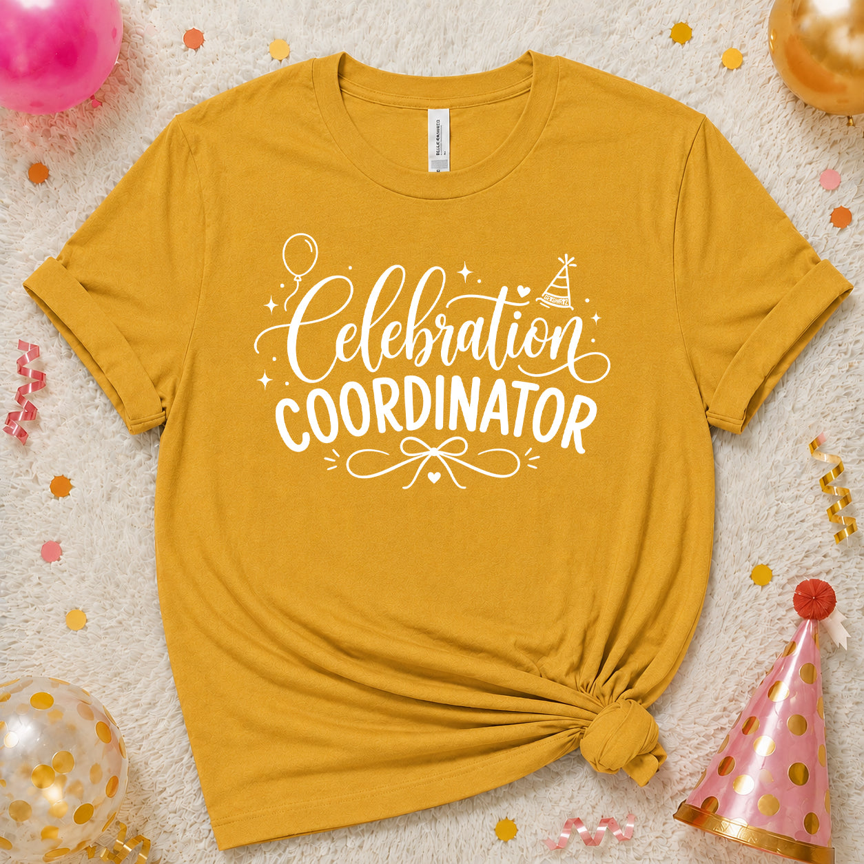 Celebration Coordinator - The Birthday Babe Crew Shirt