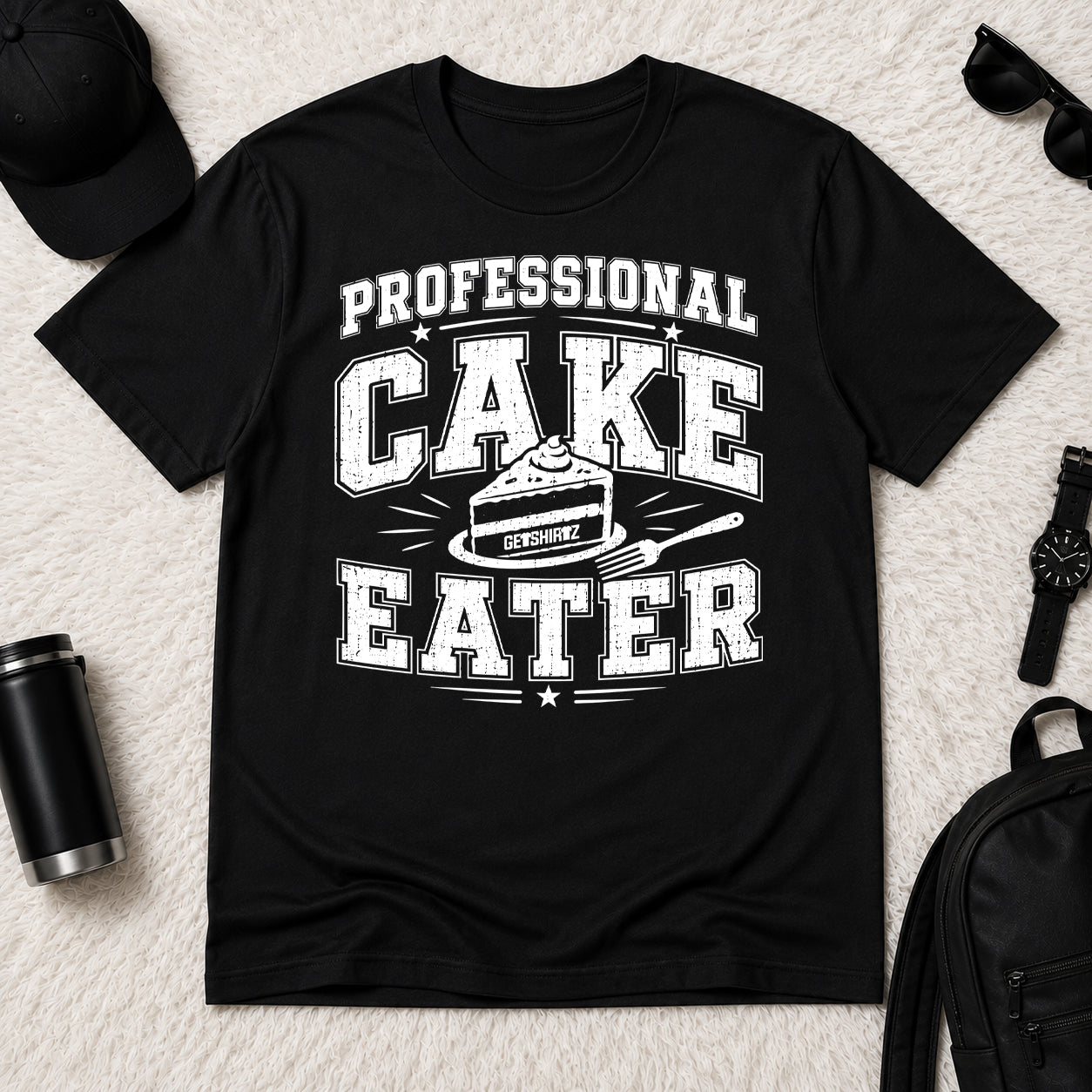 Professional Cake Eater - The Birthday Boss Crew Shirt