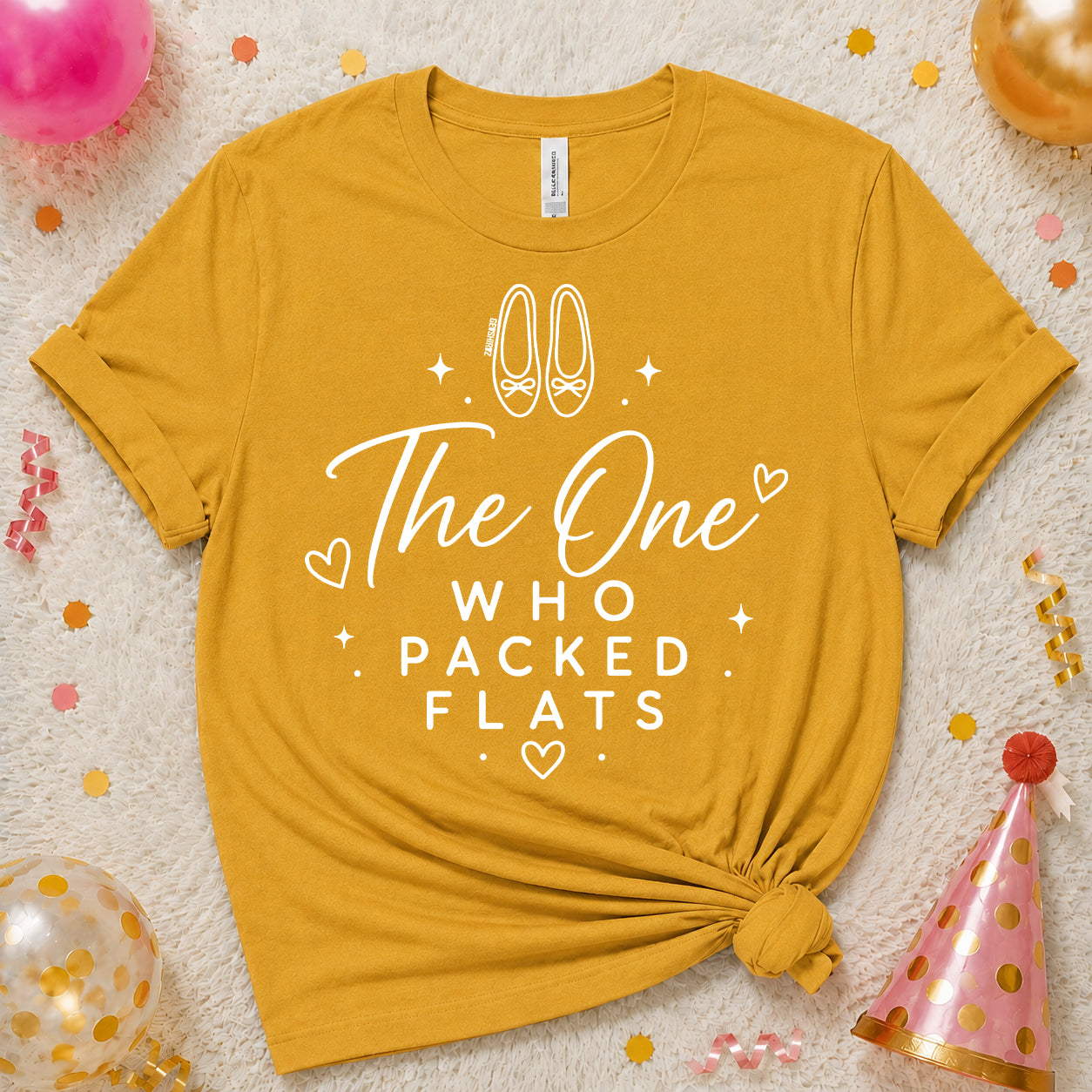 The One Who Packed Flats - The One With the Bride’s Friends Shirt