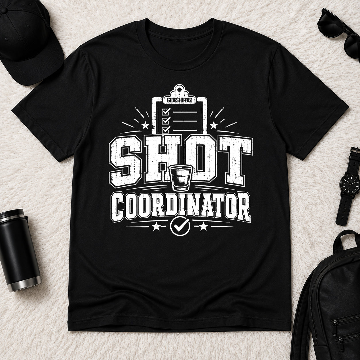 Shot Coordinator - The Birthday Boss Crew Shirt