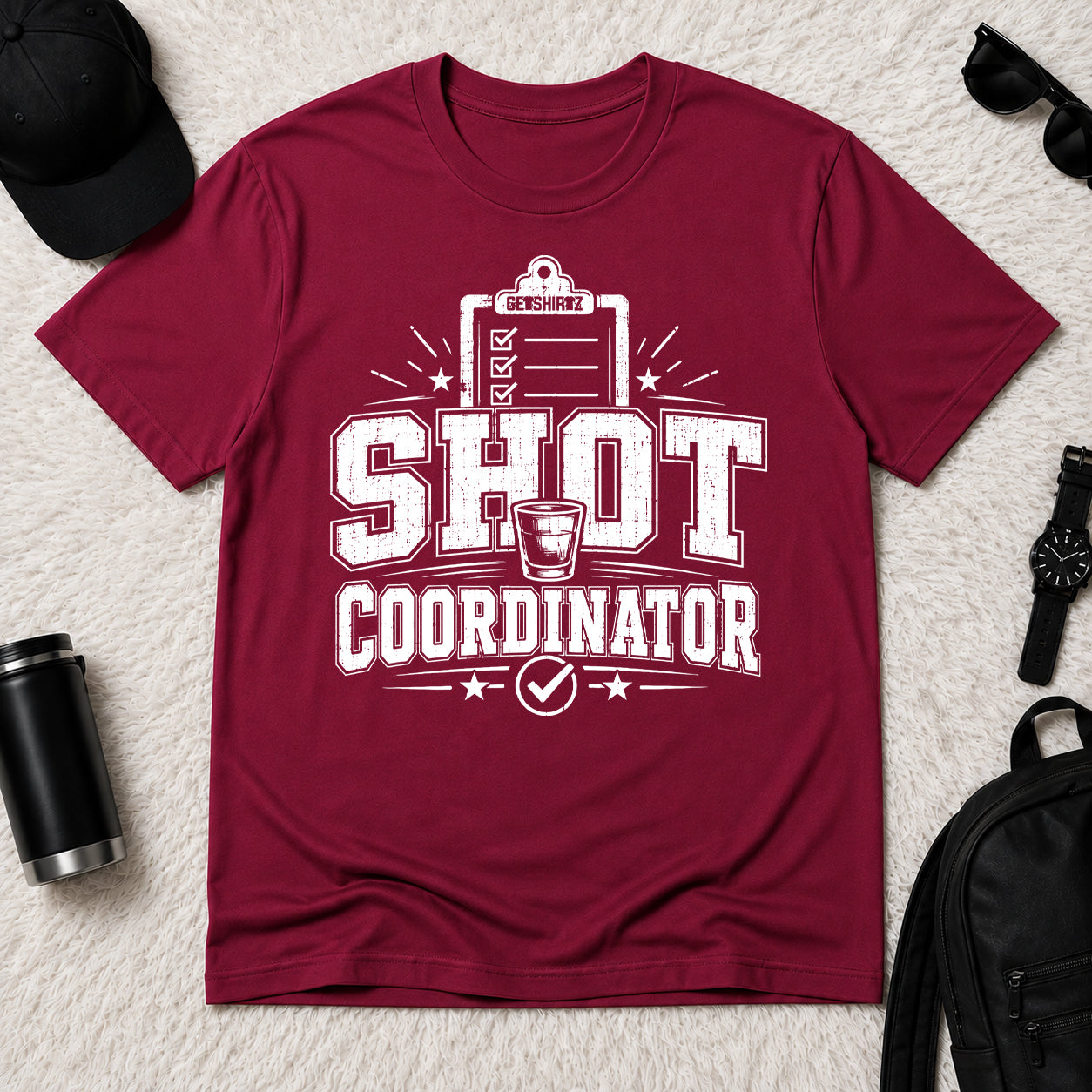 Shot Coordinator - The Birthday Boss Crew Shirt