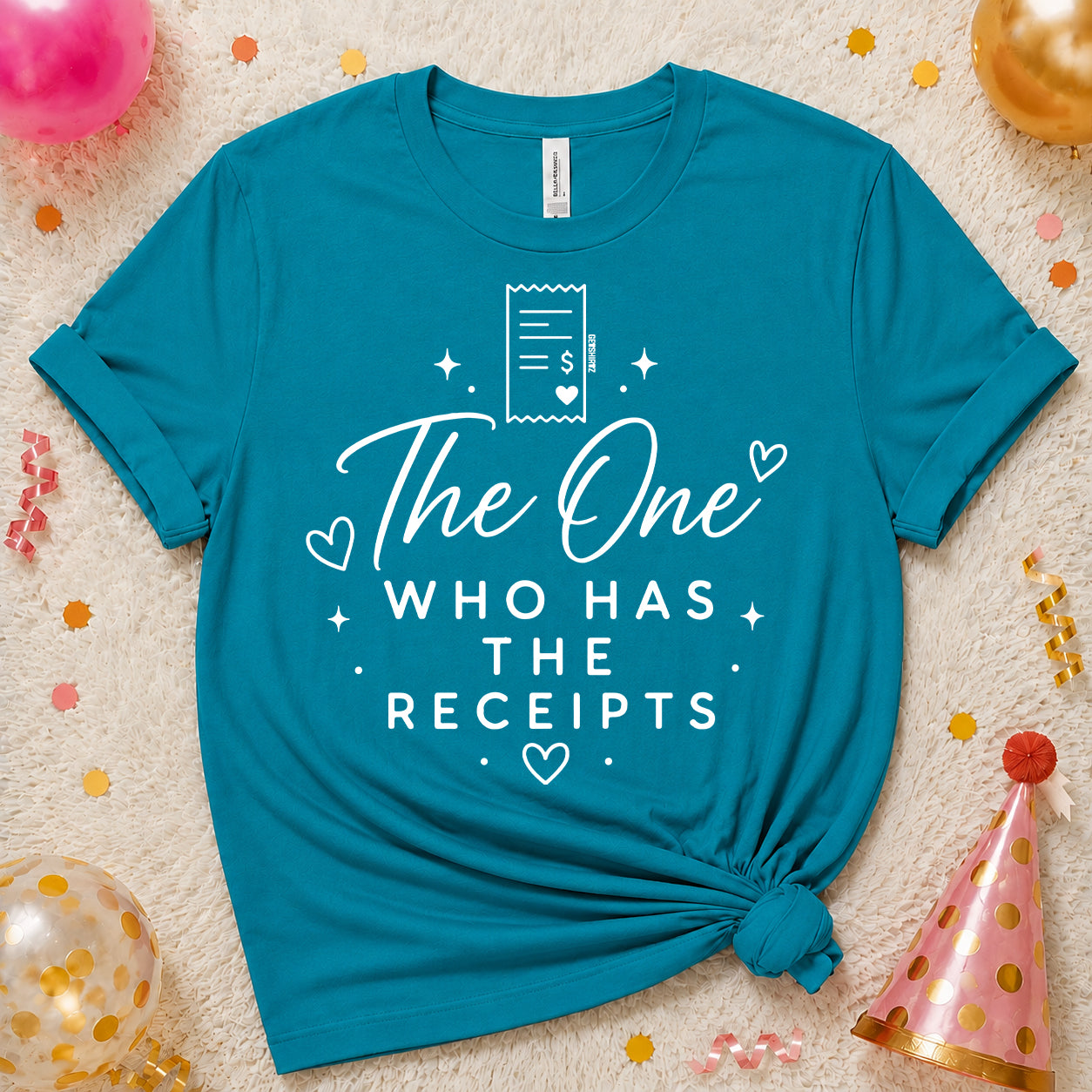 The One Who Has the Receipts - The One With the Bride’s Friends Shirt