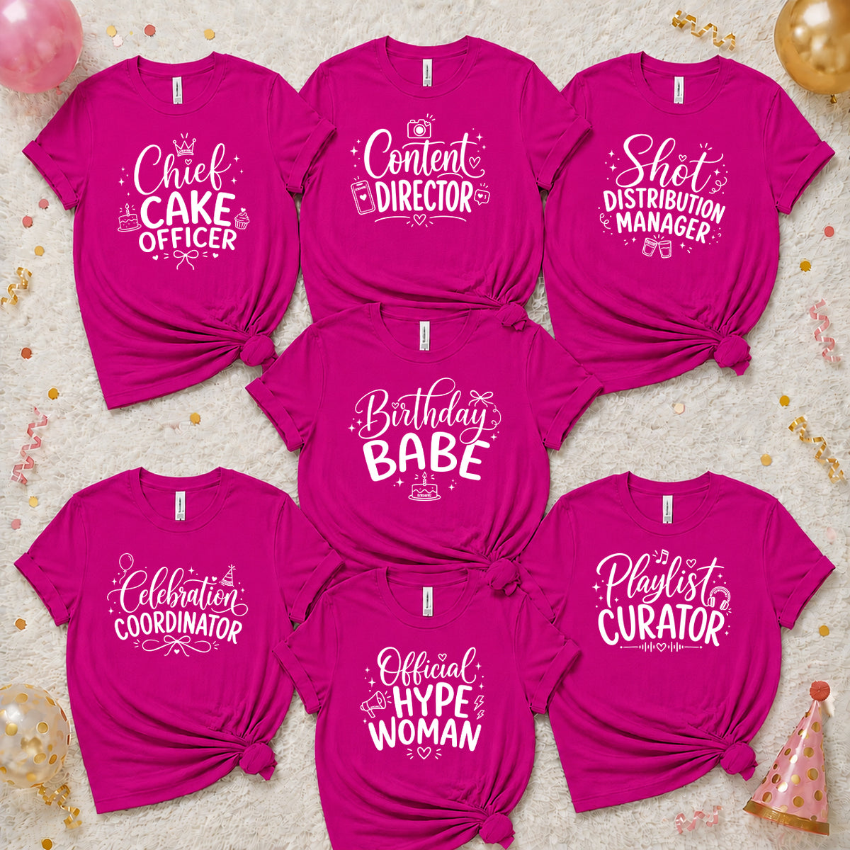 The Birthday Babe Crew Shirt Set