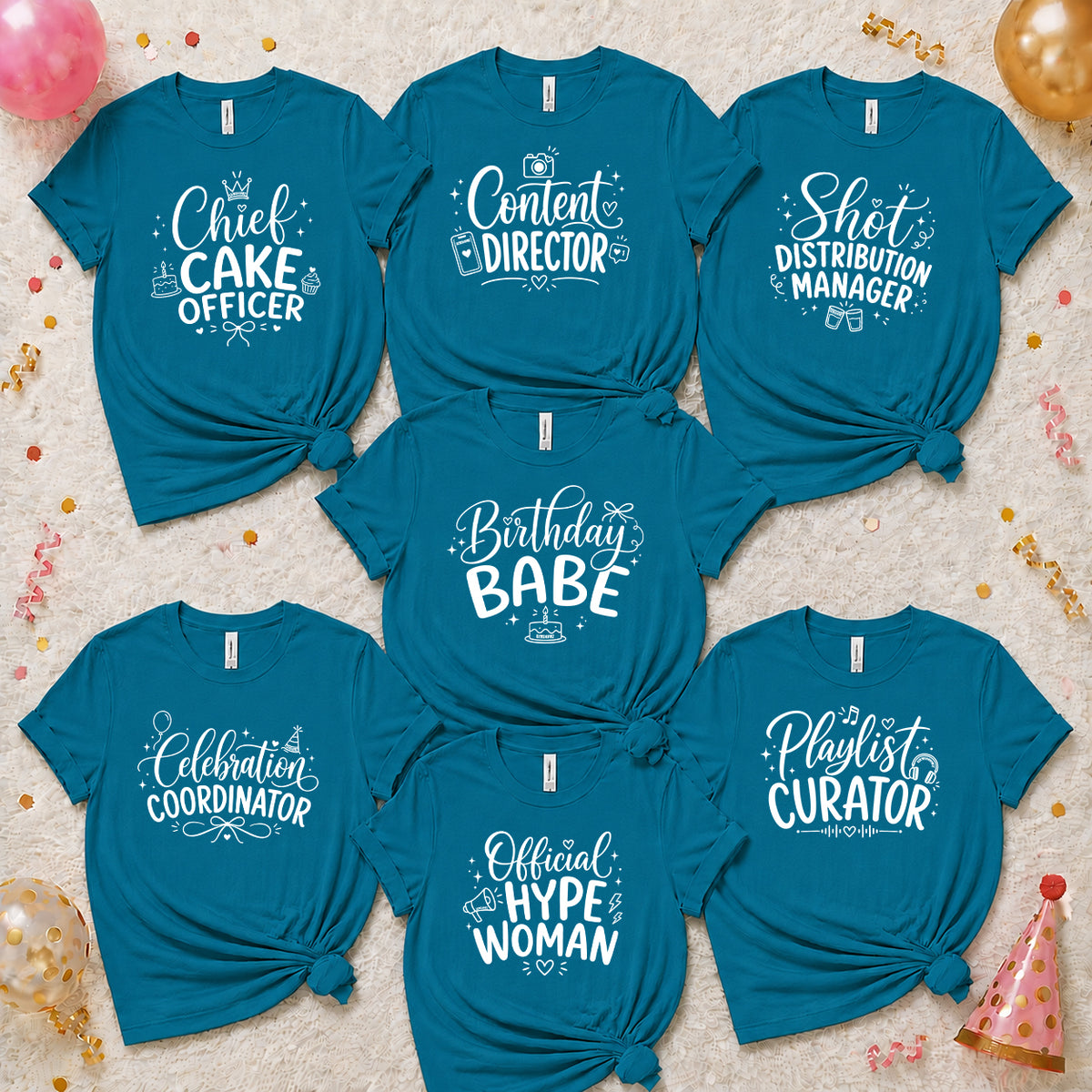 The Birthday Babe Crew Shirt Set