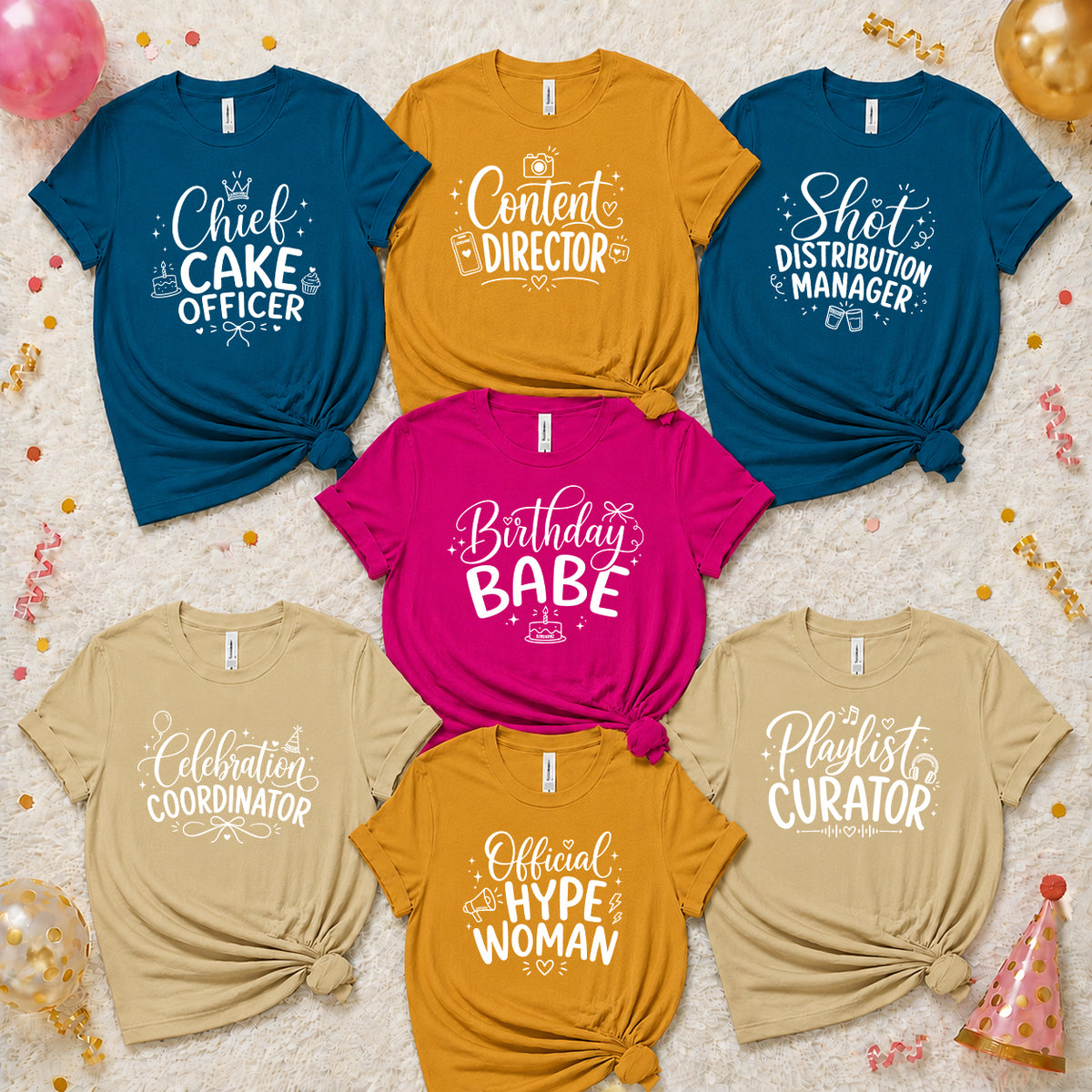 The Birthday Babe Crew Shirt Set