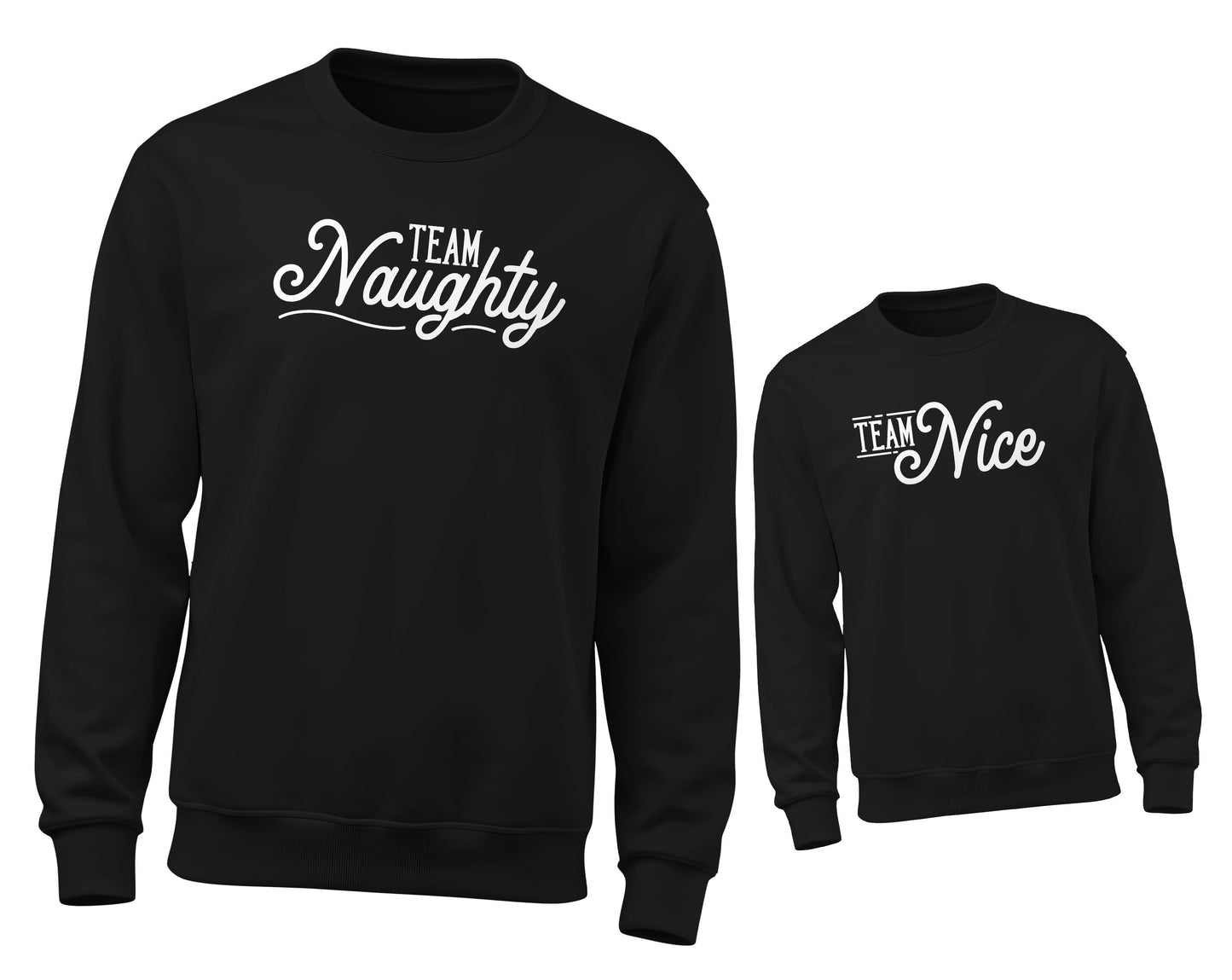 Team Naughty - Team Nice Christmas Matching Set