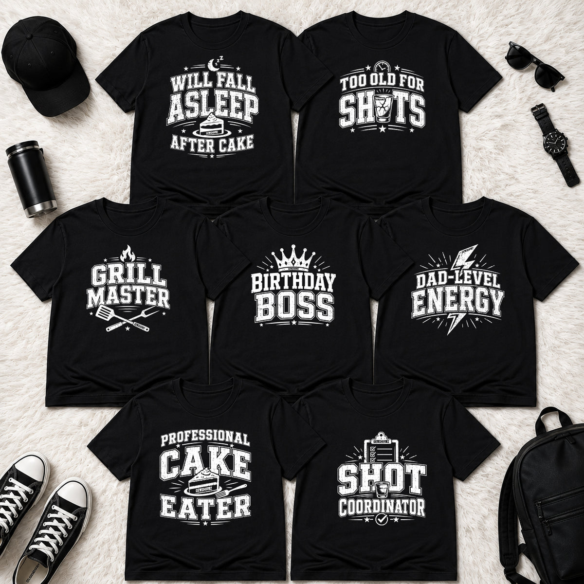 The Birthday Boss Crew Shirt Set
