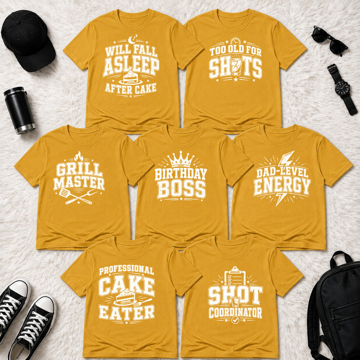 The Birthday Boss Crew Shirt Set