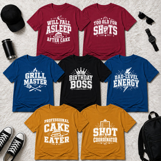 The Birthday Boss Crew Shirt Set