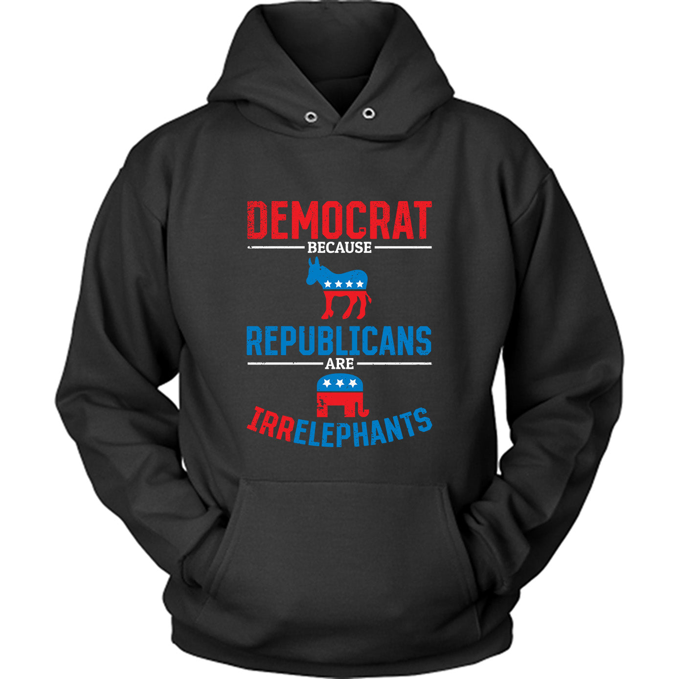 Democrats Because Republicans Are Irrelephants Funny US Election T-shirt