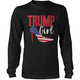 Trump Girl US Flag US Presidential Election T-shirt