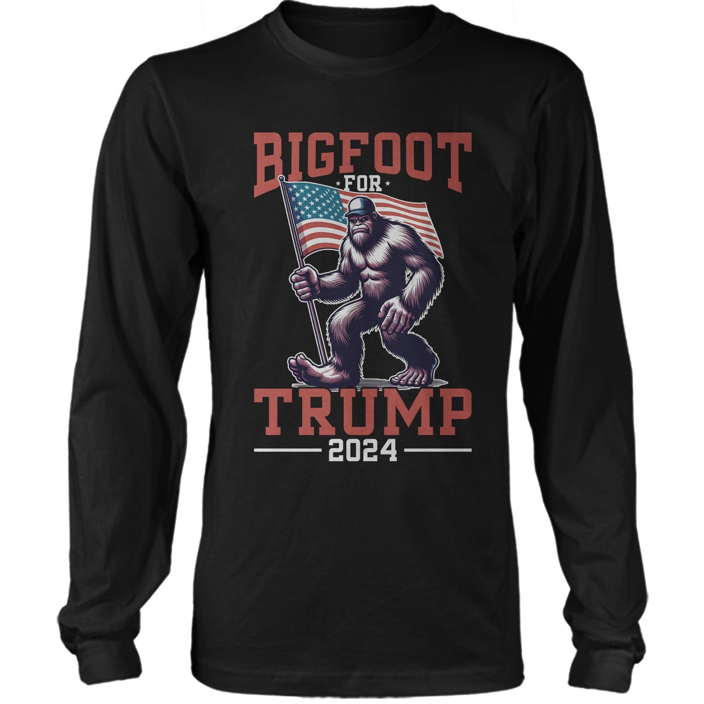 Bigfoot For Trump 2024 US Presidential Election Republican T-shirt