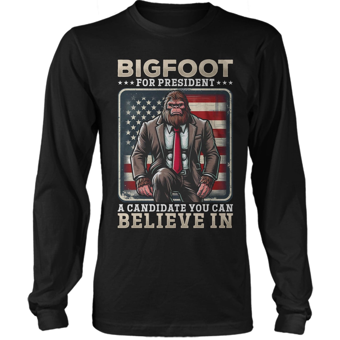 Bigfoot for President Democrat Republican Politics USA Election Shirt