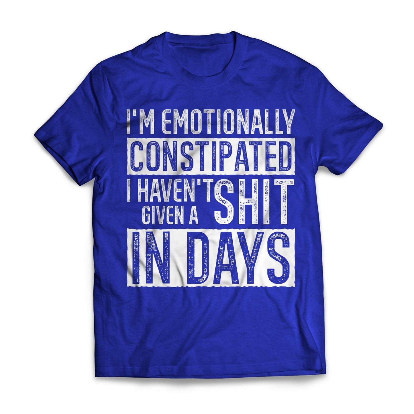 I'm emotionally constipated