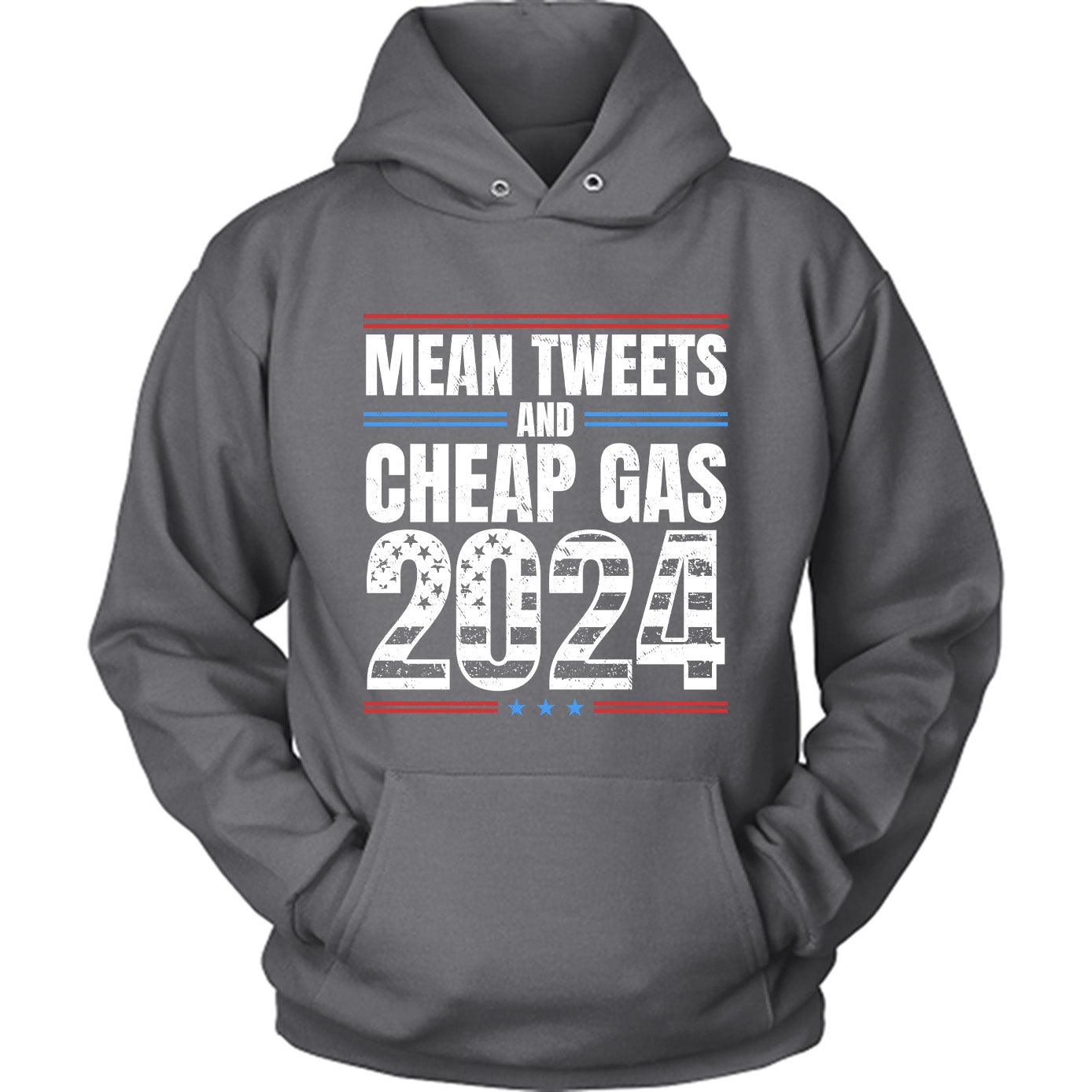 Mean Tweets and Cheap Gas 2024 Funny Election T-shirt for Republicans