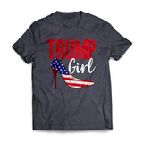 Trump Girl US Flag US Presidential Election T-shirt